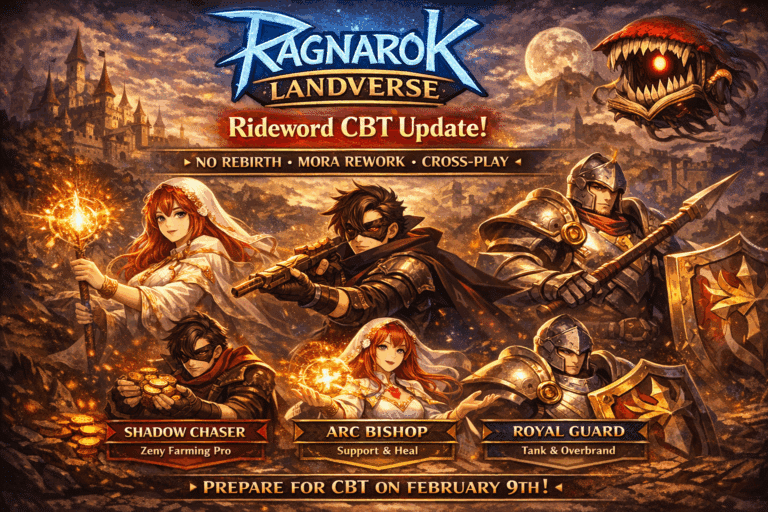 เจาะลึกแพทช์ใหญ่! Ragnarok Landverse เซิร์ฟเวอร์ “Rideword” พร้อมเปิด CBT 9 ก.พ. นี้!